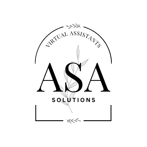 ASA Solutions Website Logo For Virtual Assistant And SEO Services