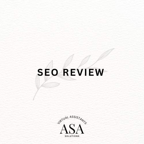 Search Engine Optimisation (SEO) Review - ASA Solutions